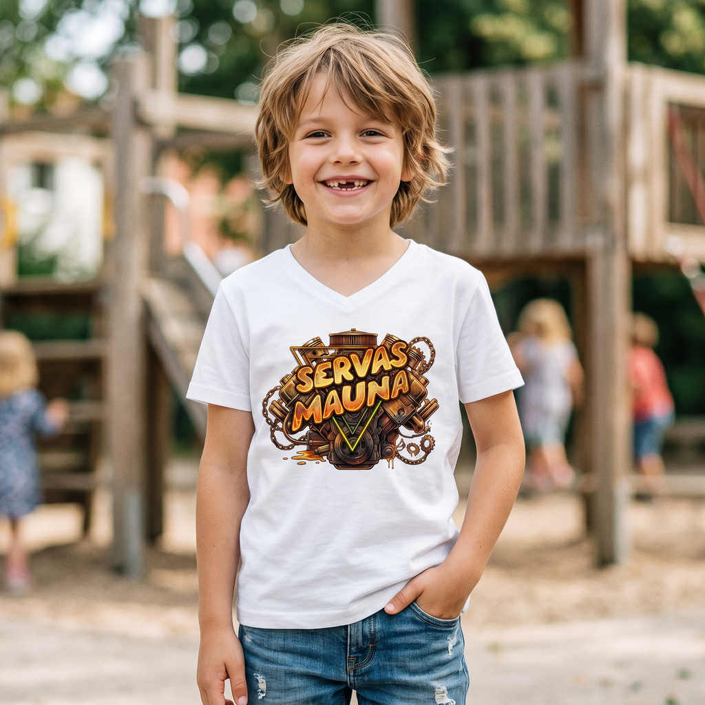 Servas Mauna - Motorblock - Kinder T-Shirt
