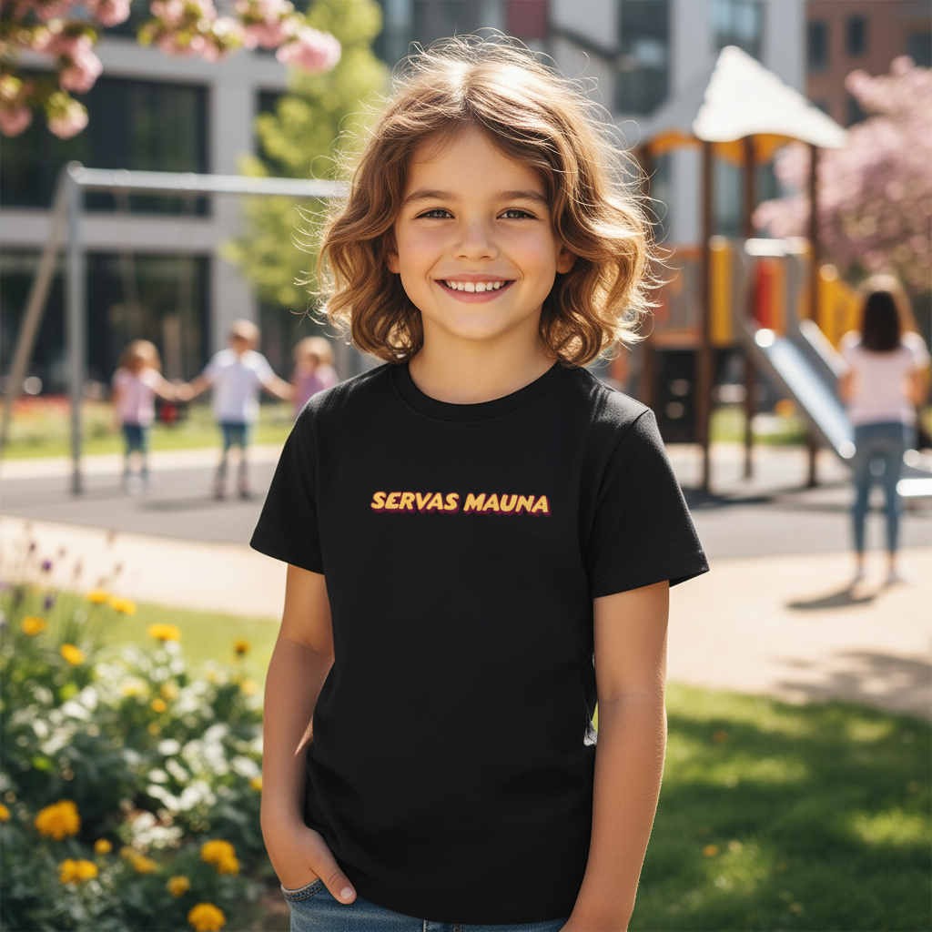 Servas Mauna - Schriftzug - Kinder T-Shirt
