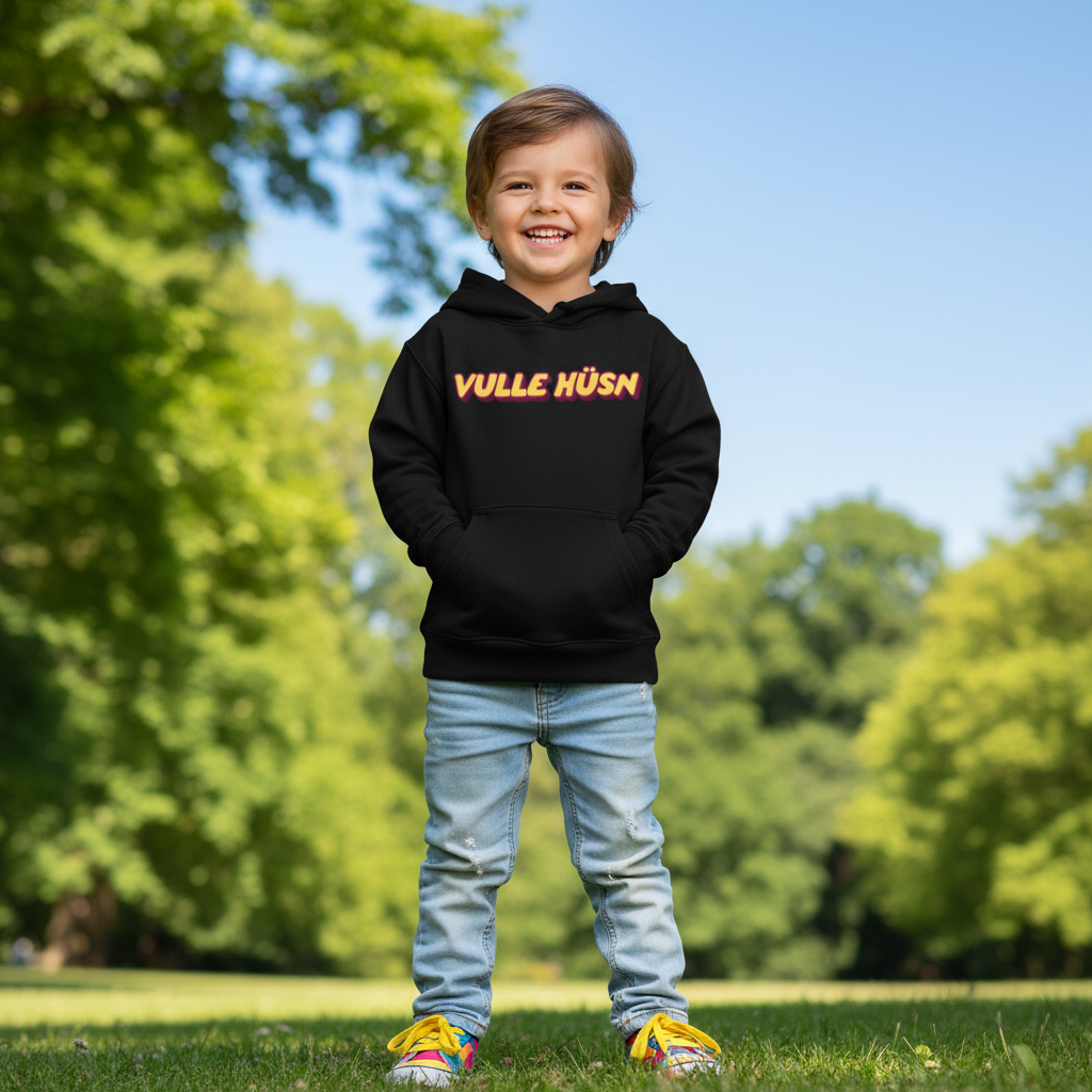 Vulle Hüsn - Schriftzug - Kinder Hoodie