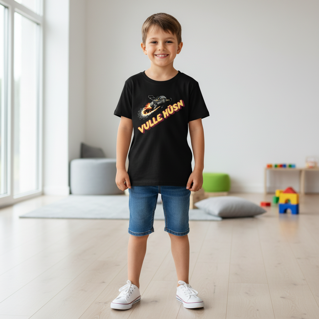 Vulle Hüsn - Rasenmäher - Kinder T-Shirt