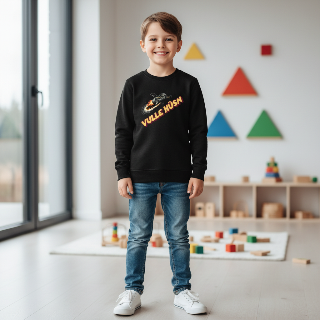 Vulle Hüsn - Rasenmäher - Kinder Sweater