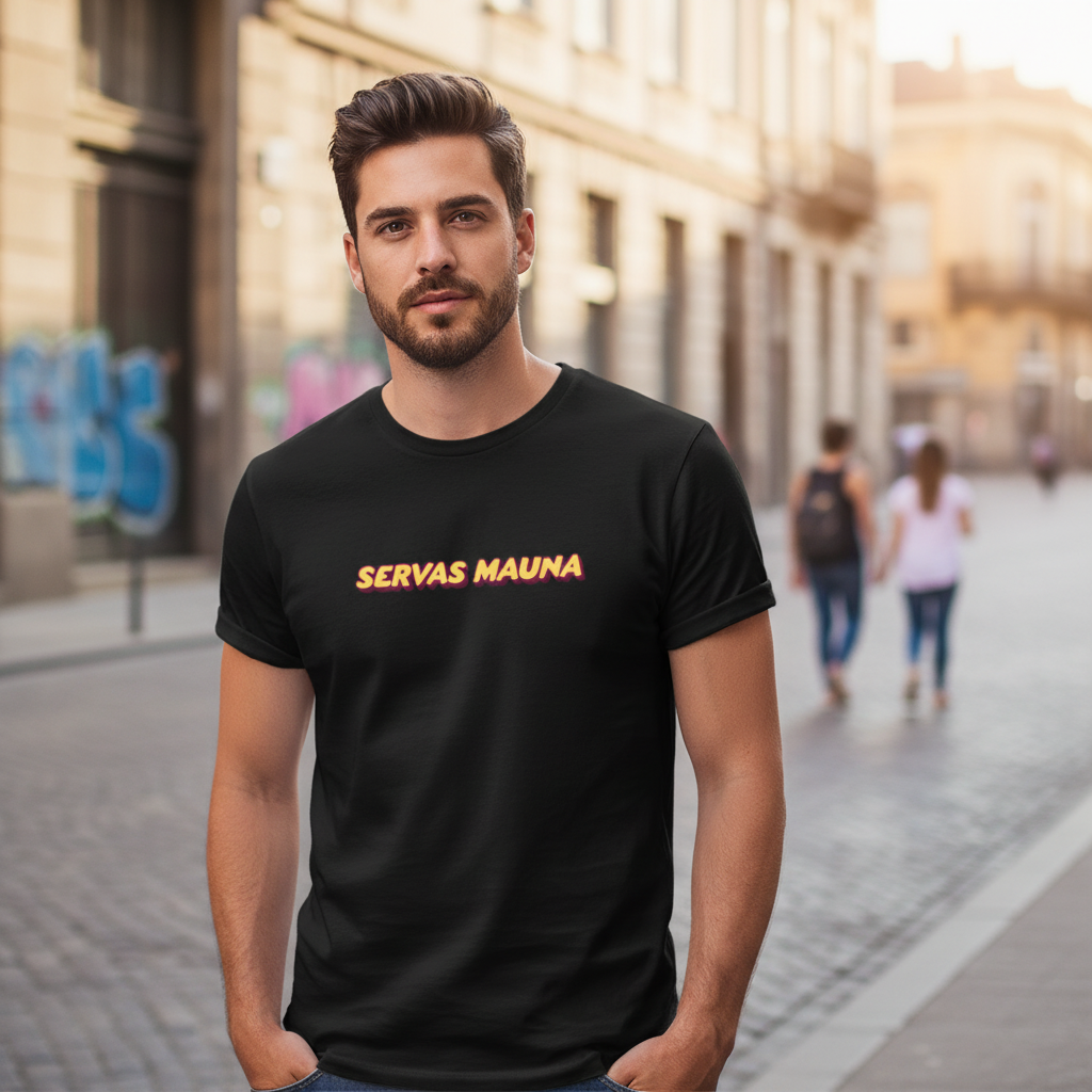 Servas Mauna - Schriftzug - Herren T-Shirt