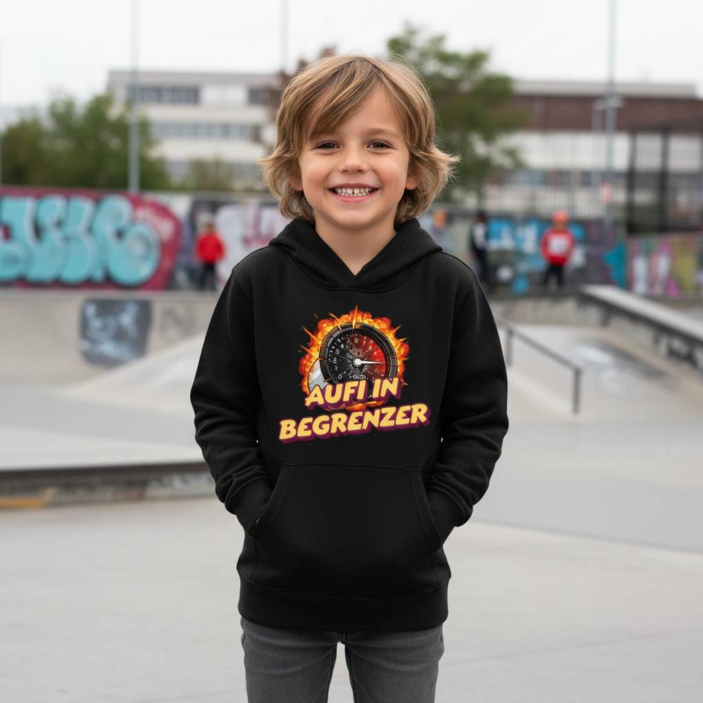 Aufi in Begrenzer - Kinder Hoodie