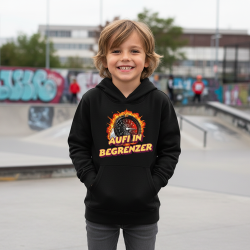Aufi in Begrenzer - Kinder Hoodie