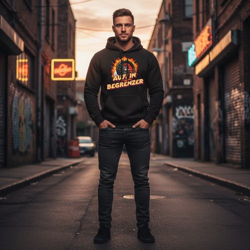 Aufi in Begrenzer - Herren Hoodie