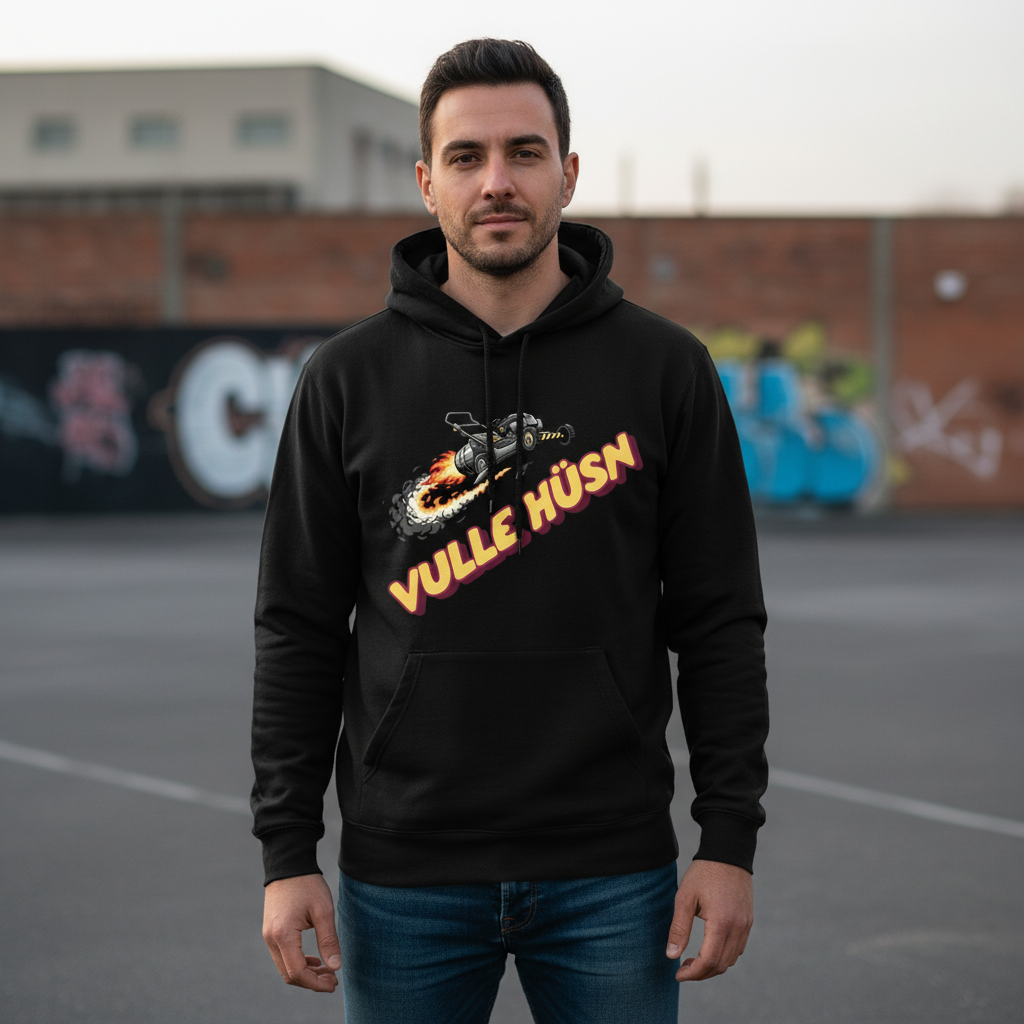 Vulle Hüsn - Rasenmäher - Herren Hoodie
