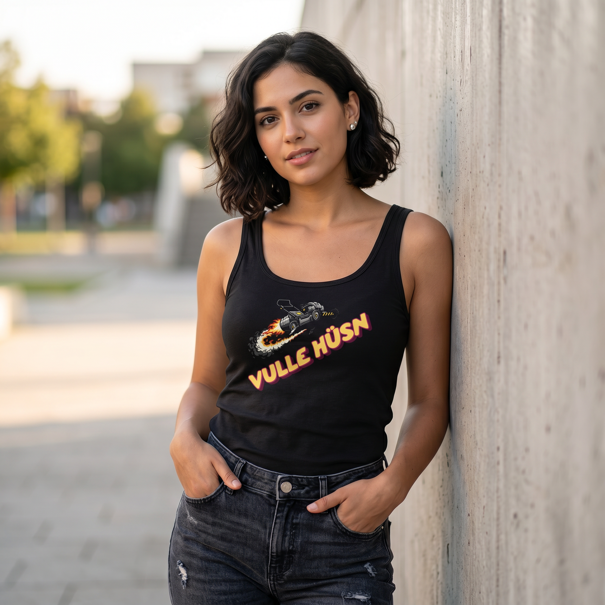 Vulle Hüsn - Rasenmäher - Damen Trägertop