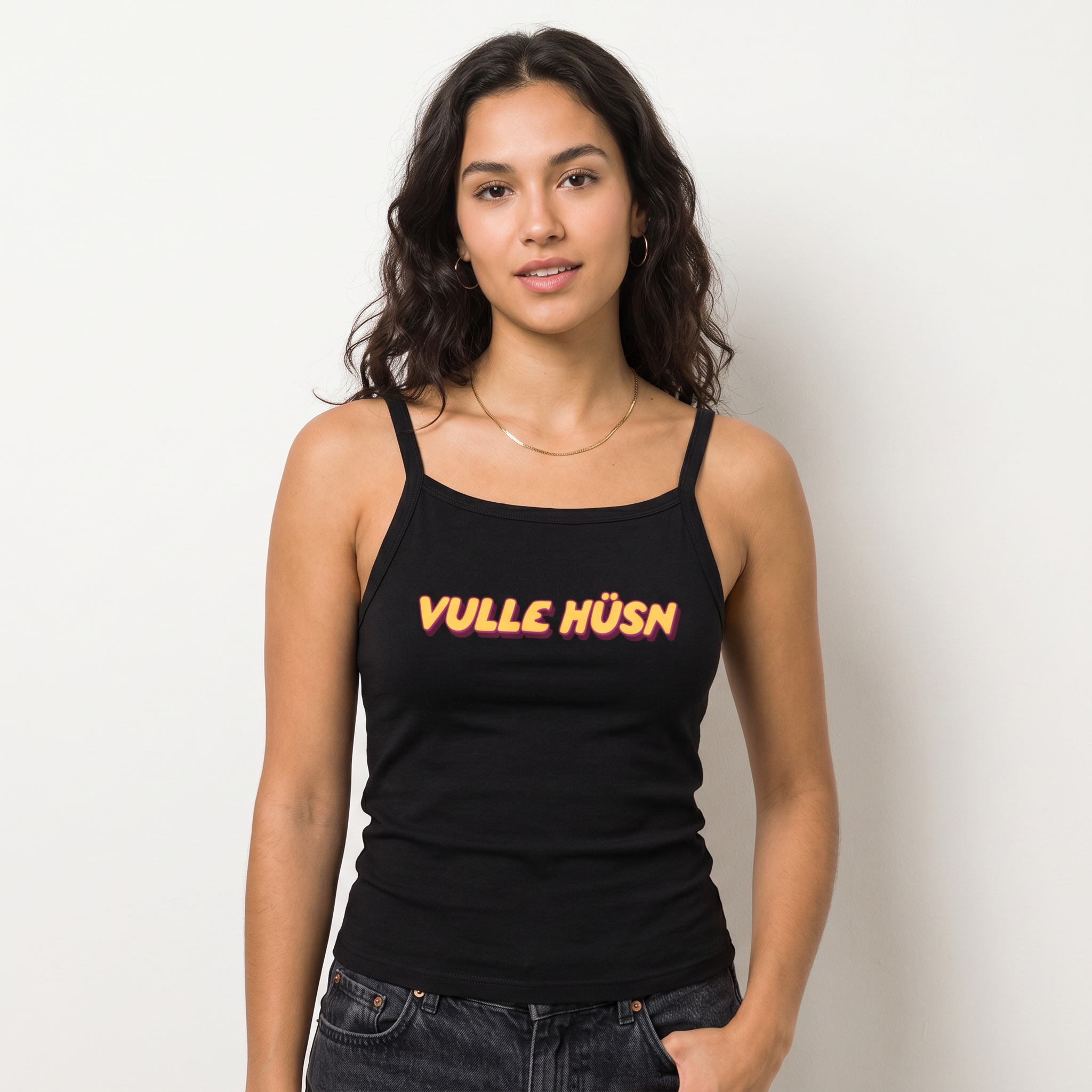 Vulle Hüsn - Schriftzug - Damen Trägertop