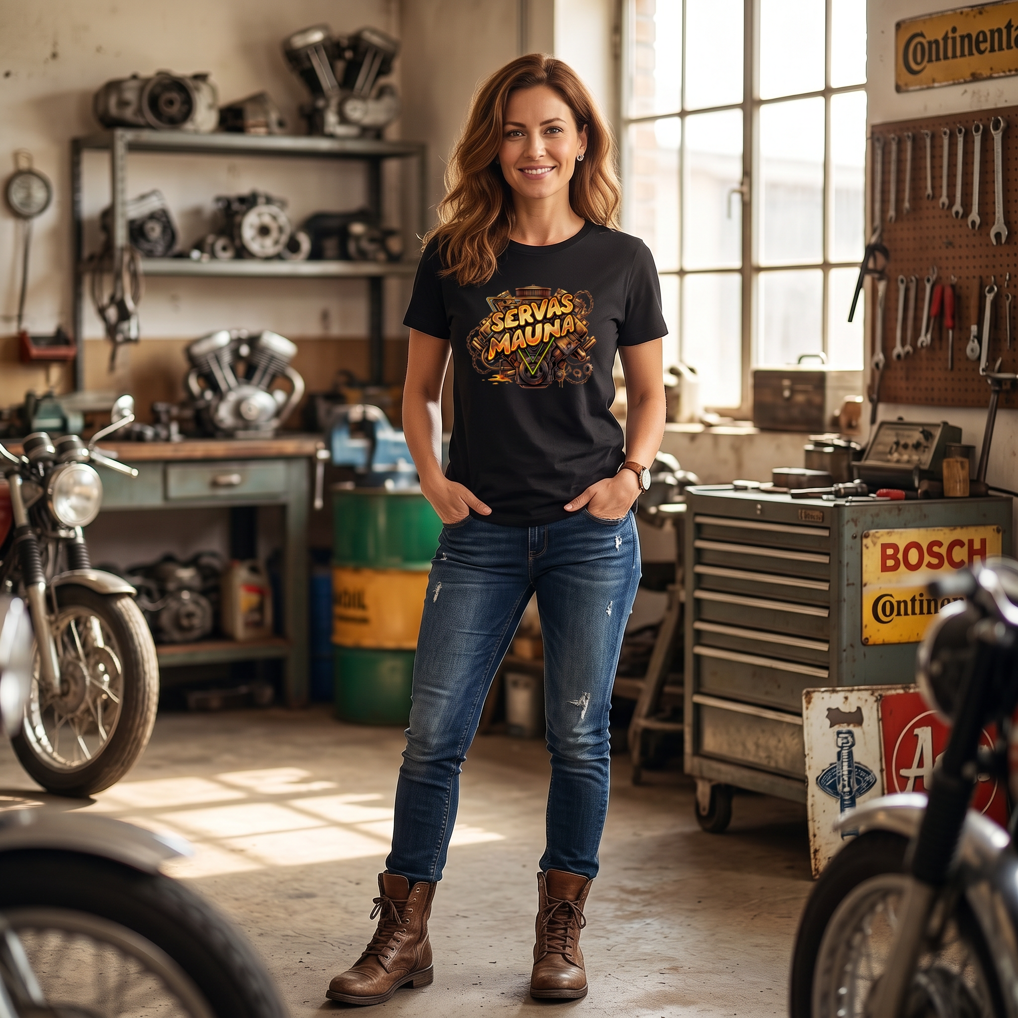 Servas Mauna - Motorblock - Damen T-Shirt