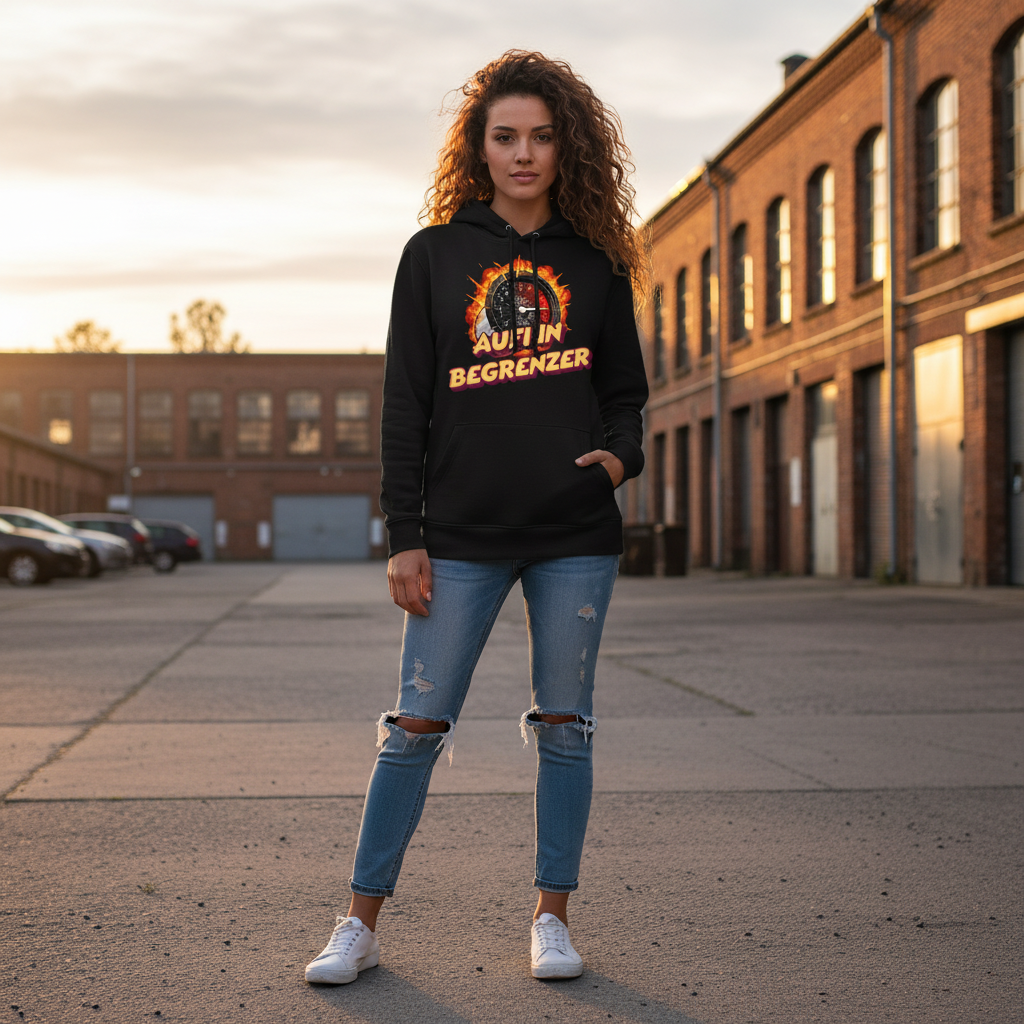 Aufi in Begrenzer - Damen Hoodie