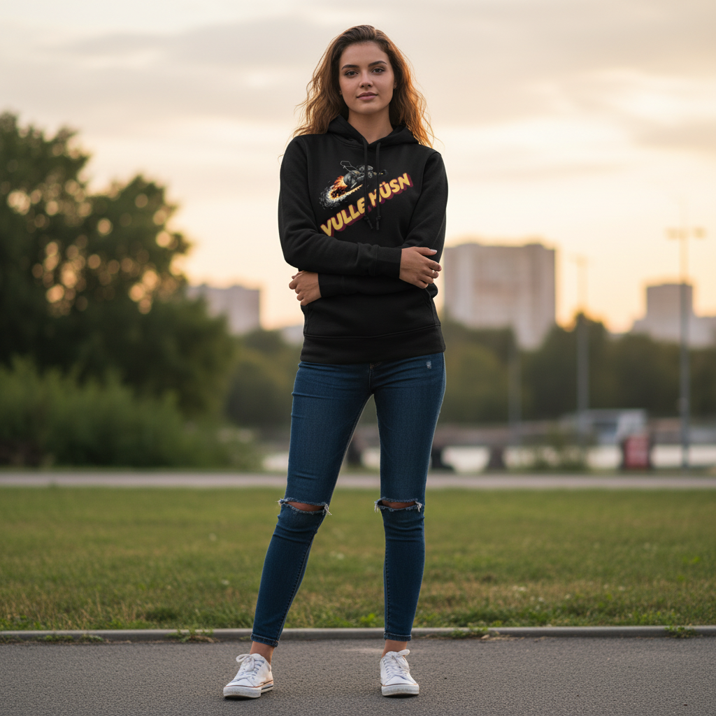 Vulle Hüsn - Rasenmäher - Damen Hoodie
