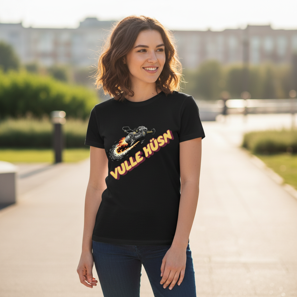 Vulle Hüsn - Rasenmäher - Damen T-Shirt