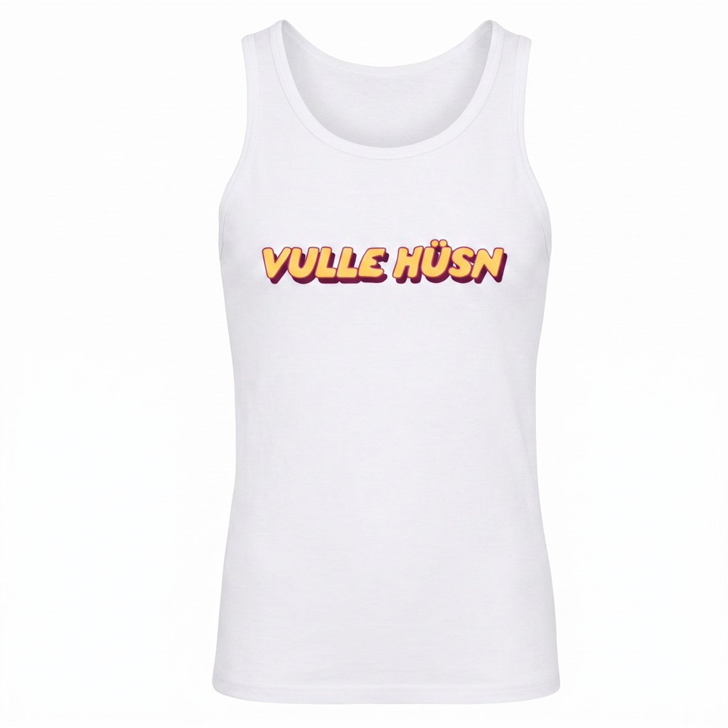 Vulle Hüsn - Schriftzug - Herren Tanktop