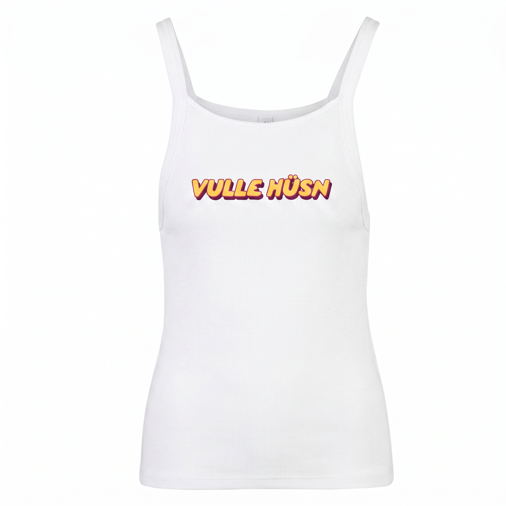 Vulle Hüsn - Schriftzug - Damen Trägertop