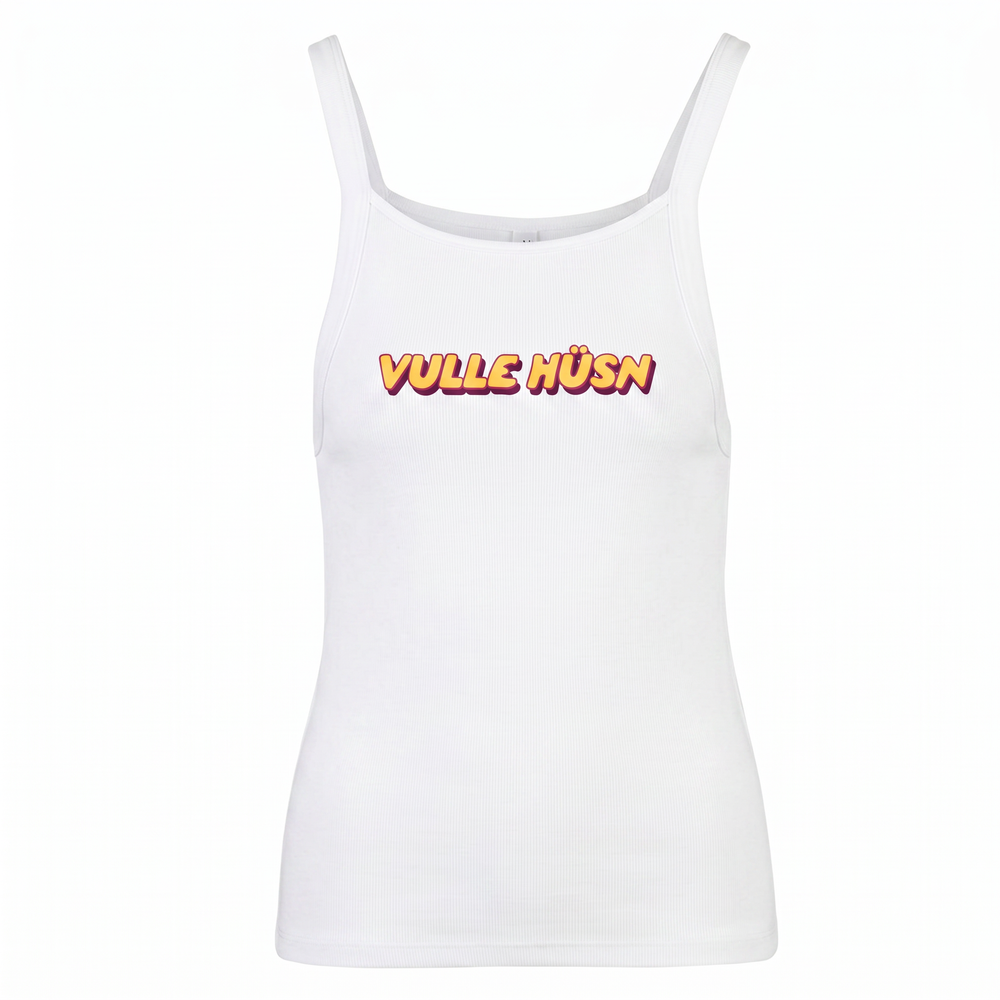 Vulle Hüsn - Schriftzug - Damen Trägertop