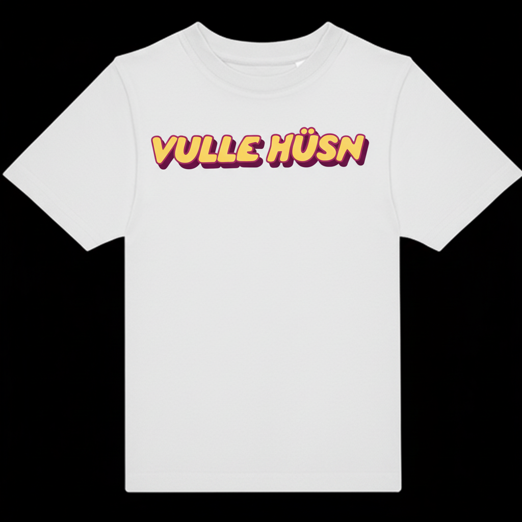 Vulle Hüsn - Schriftzug - Kinder T-Shirt