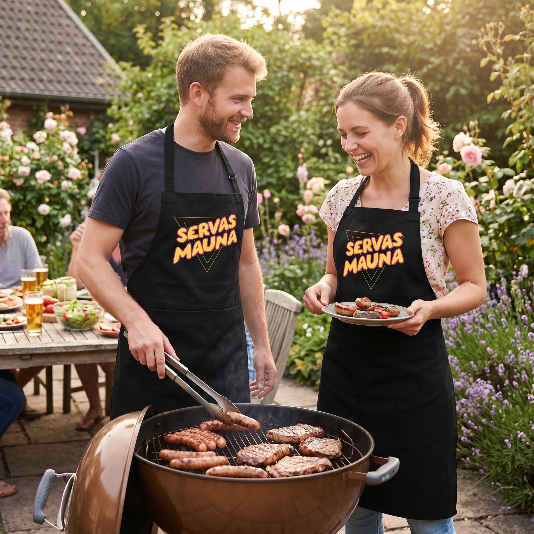Servas Mauna - Triangle - Grillschürze für Erwachsene und Kinder
