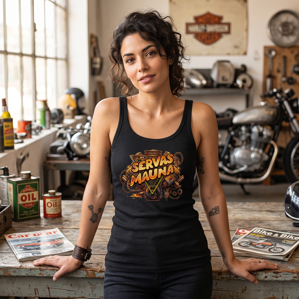 Servas Mauna - Motorblock - Damen Trägertop